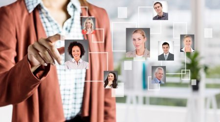 woman-selecting-pictures-people